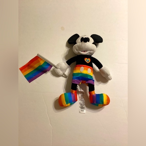 Disney Parks Mickey Mouse Holding Flag - Picture 1 of 3